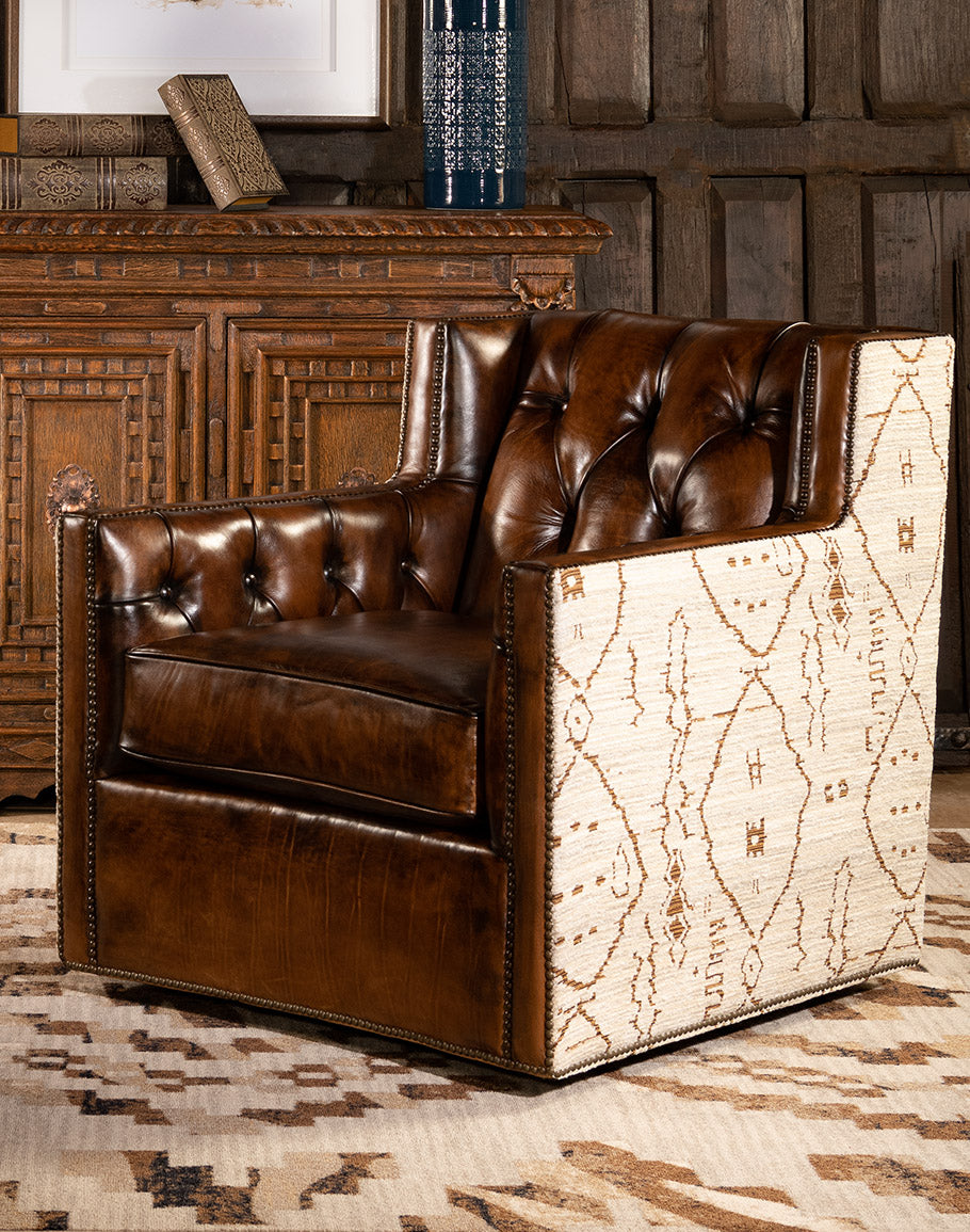 Roan pu discount leather swivel chair