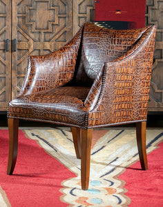 Brazos Croc Leather Chair