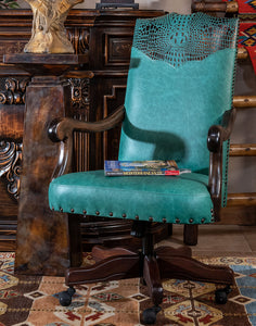 Chisum Turquoise Desk Chair