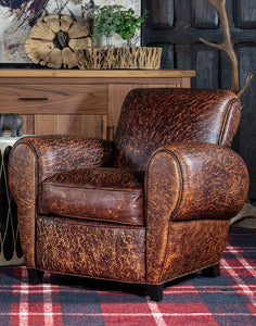 Classic Leather Cigar Chair