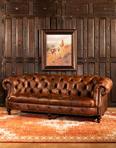 Winchester Tufted Leather Sofa